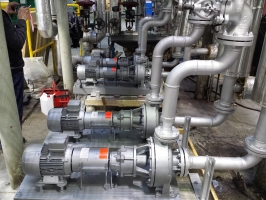 Centrifugal pumps for hot water